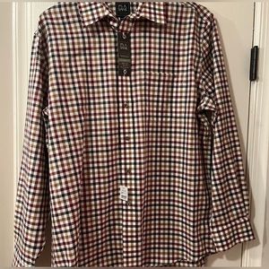 Jos A Bank Travel shirt- Tailored fit. Size Large.